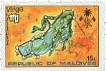 Virgo Maldives Stamp