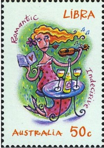 Libra Zodiac Stamp